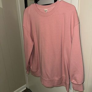 Pink Pullover Sweatshirt